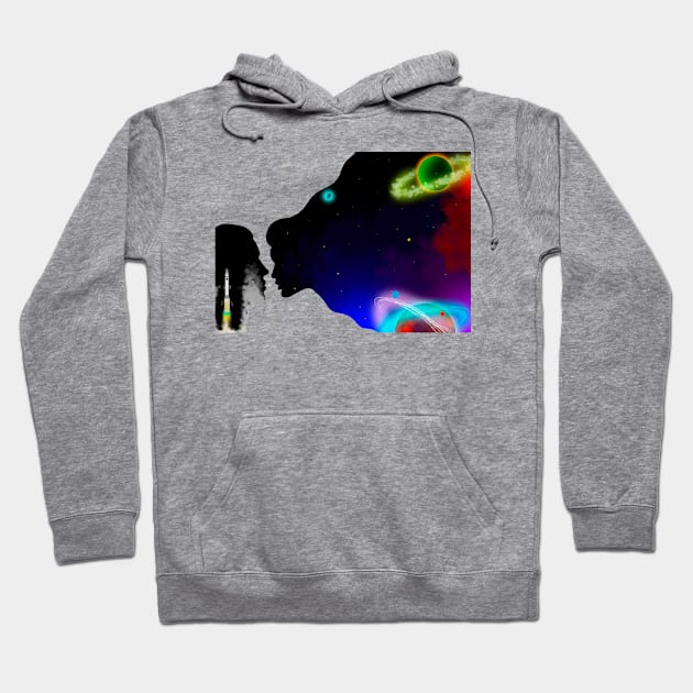 Galaxy Love Hoodie by Luzinha